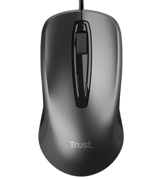 Mouse Trust cu fir, optic, maxima 1200 DPI, negru