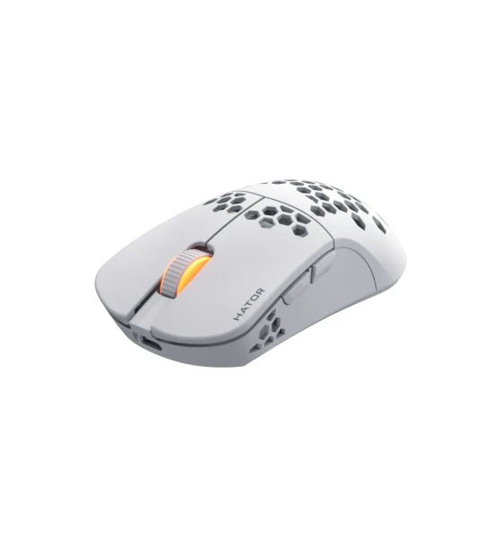 Mouse wireless Hator Stellar Pro, conectivitate 2.4GHz, bluetooth si USB, polling rate pana la 1000Hz, capacitate baterie 300mAh, durata de viata baterie in modul wireless pana la 18H