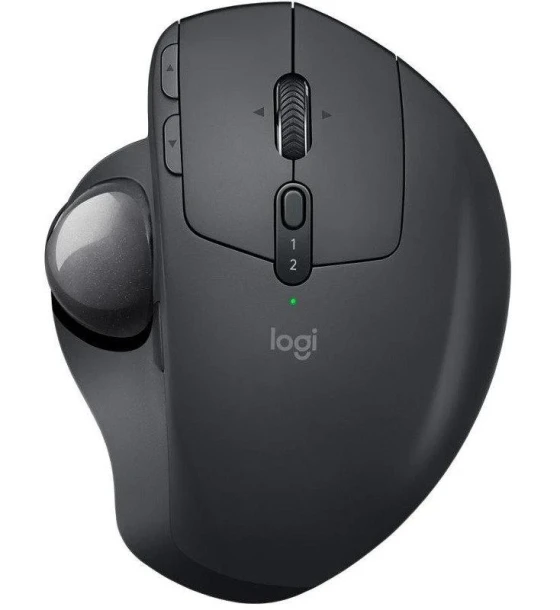 Mouse wireless Logitech MX Ergo Trackball, interfata USB, 440 DPI, baterie 500 mAh, negru