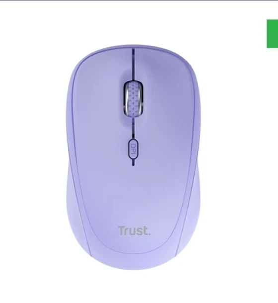 Mouse wireless Trust Yvi, maxima 1600 DPI, violet