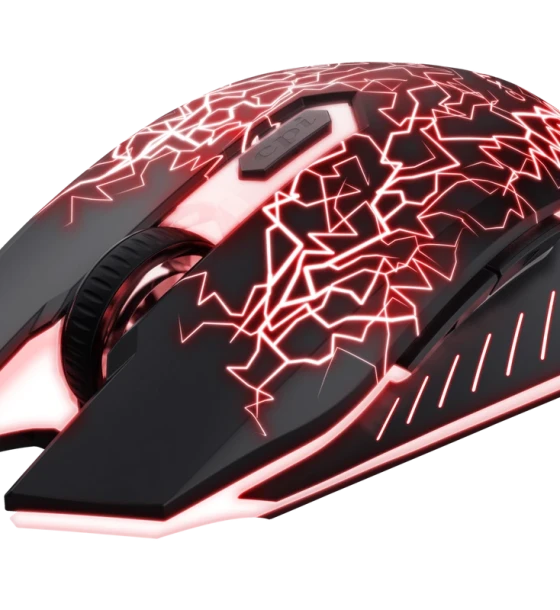 Mouse Trust Basics gaming wireless, 2000 DPI, negru