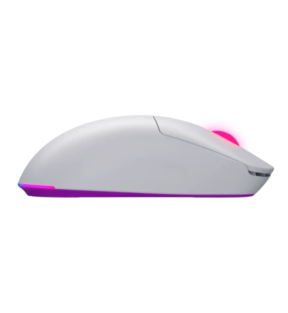Mouse wireless Hator Quasar 3 ULTRA 8K, conectivitate 2.4GHz, bluetooth 5.4 si USB, polling rate pana la 8000Hz, senzor PixArt 3395, maxima 30000 DPI, capacitate baterie 500 mAh