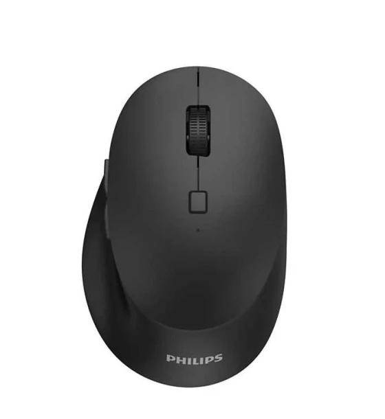 Mouse Philips SPK7607, ergonomic, wireless, silent, negru