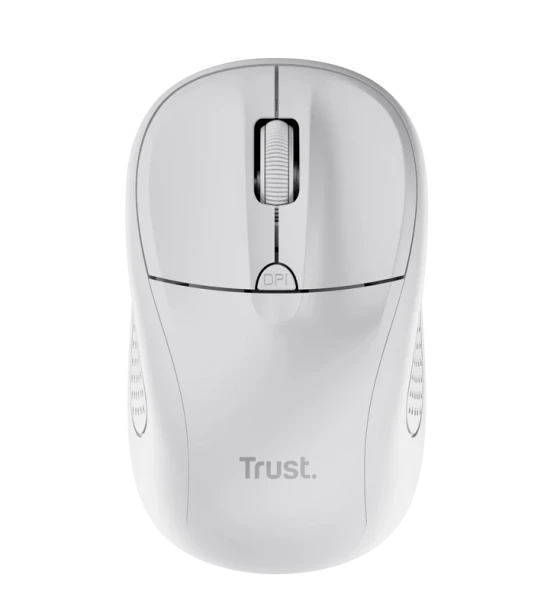 Mouse Trust Wireless Optical maxima 1600 DPI, 4 butoane, 2 baterii tip AAA, alb