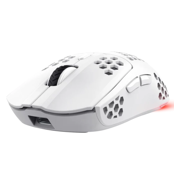 Mouse wireless Trust GXT 929W Helox, maxima 4800 DPI, 6 butoane, alb