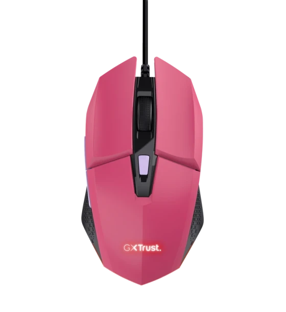 Mouse Trust GXT110W Felox cu fir, 6400 DPI, roz
