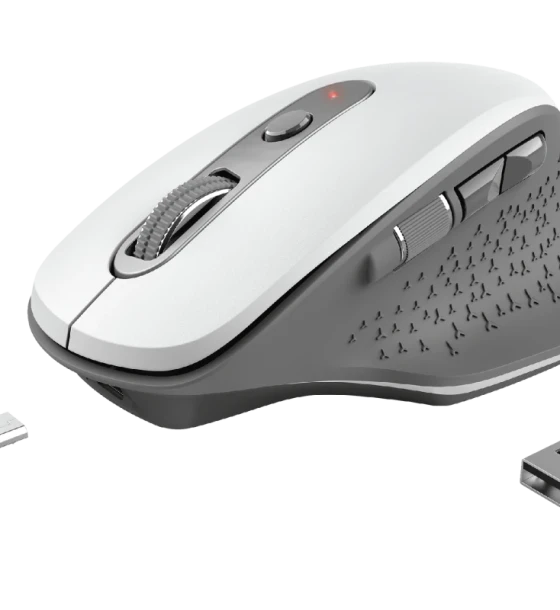 Mouse Trust Ozaa, Rechargeable Wireless, alb