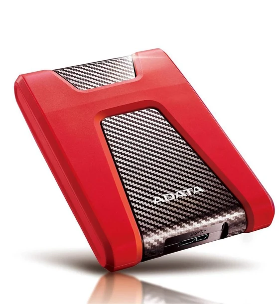 Hard Disk extern HDD Extern Adata HD650, 1TB, Rosu, USB 3.1