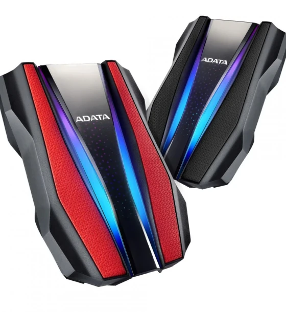 Hard Disk extern HDD Extern Adata HD770G, 2TB, Rosu, USB 3.2