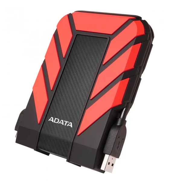 Hard Disk extern HDD Extern Adata, 2TB, HD710 Pro, 2.5 inch, USB 3.1, Rezistent la socuri, Rosu