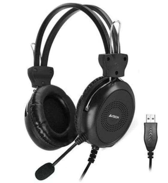 Casca audio Casti A4TECH HU-30, Stereo, USB, Negru