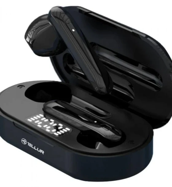 Casca audio Casti Bluetooth Tellur Flip True Wireless, negru