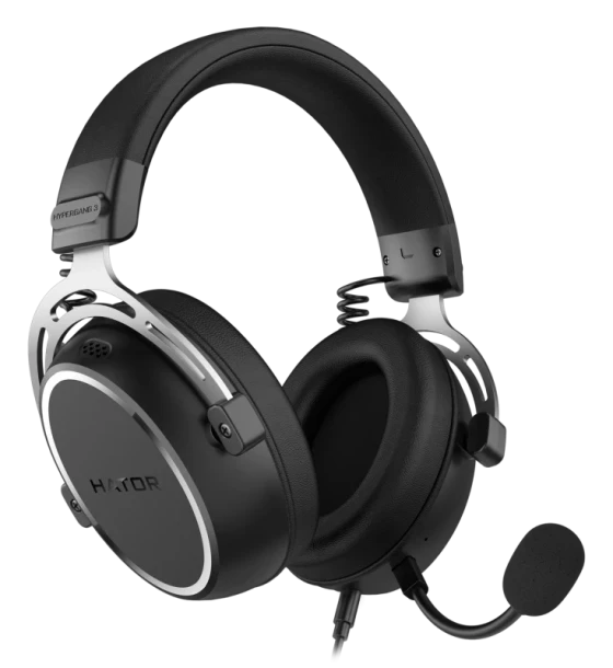 Casti gaming cu fir Hator Hypergang 3, material membrana compozit, frecventa raspuns 10Hz-44kHz, impendanta 32Ω, putere maxima 30mW, microfon detasabil unidirectional, sensibilitate -38 3dB