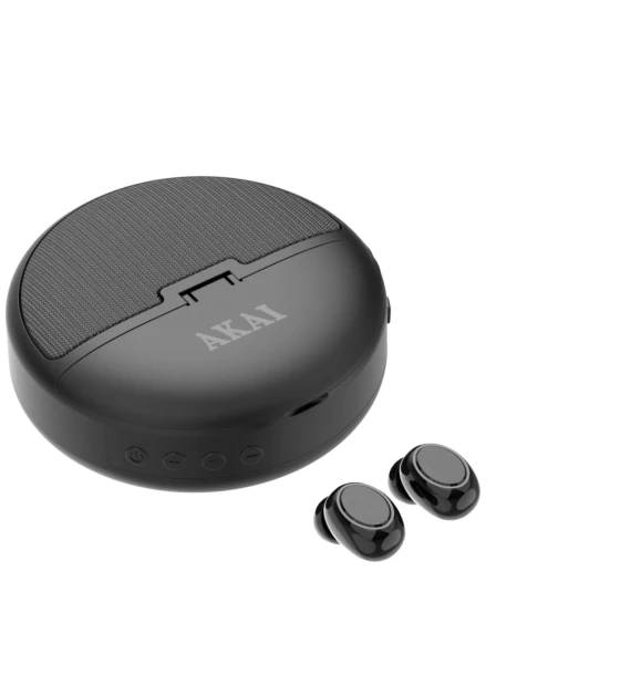 Casti Akai BTE-J500BT wireless, bluetooth 5.4, capacitate baterie in standby pana la 48 ore, raspuns in frecventa 20Hz la 20KHz, negru