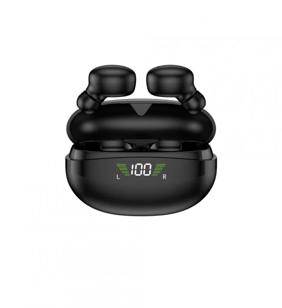 Casti Akai BTE-J350 wireless, bluetooth 5.3, putere intrare incarcare 5V 250mA, raspuns in frecventa 20Hz 20KHz, negru