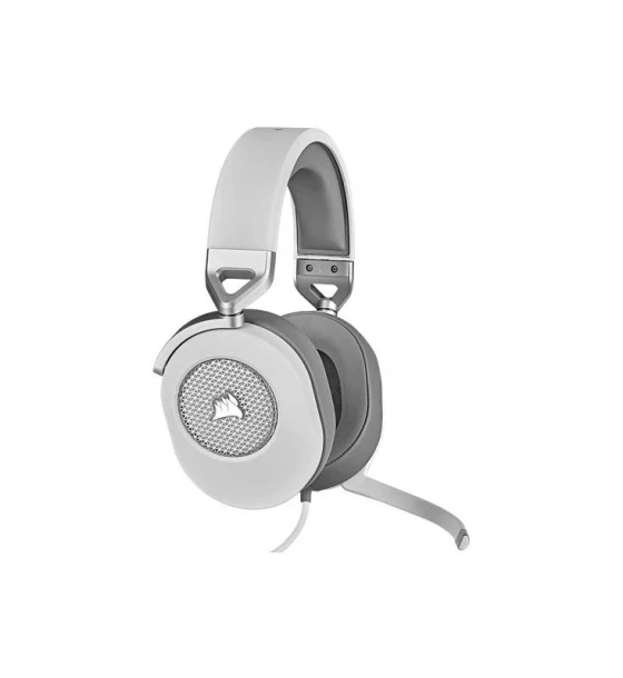 Casti cu microfon Corsair HS65 Surround 7.1, Multi-platform Gaming and Mobile, 20Hz-20KHz, 32ohm, 114db, driver 50mm, alb