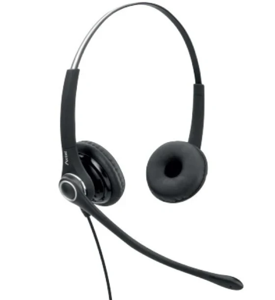 Casca audio Casti cu microfon Axtel PRO duo NC WB, sunet wideband, negru