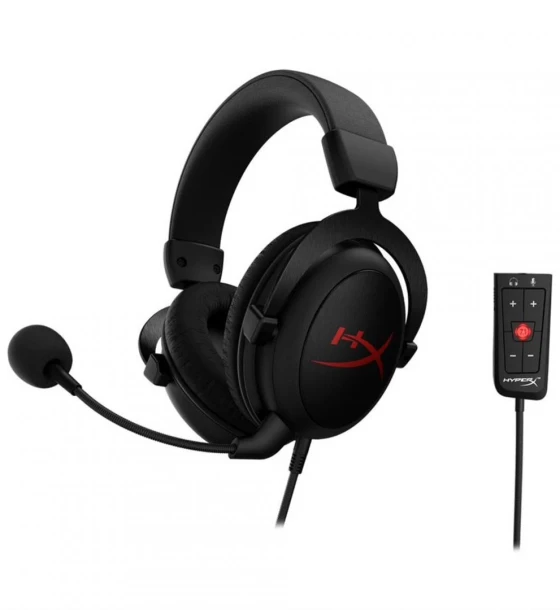 Casca audio Casti Gaming HP HYPERX Cloud Core, cu fir, negru
