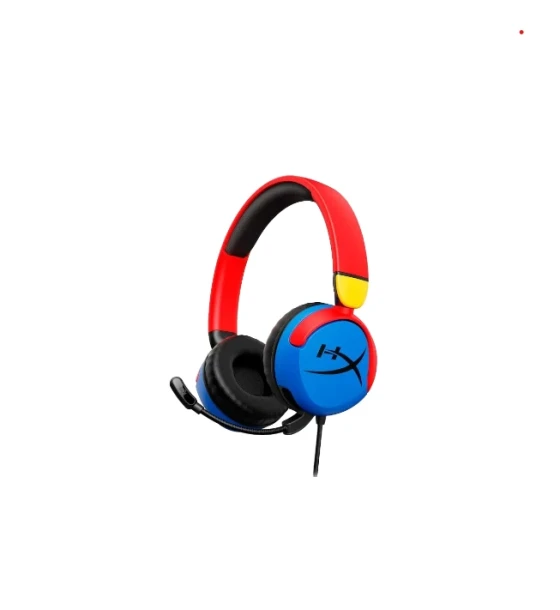 Casti gaming cu fir HyperX Cloud Mini, PC/Nintendo Switch/controllere PS/Xbox/tablete, volum limitat la 85dB, Bluetooth/Jack 3.5 mm, autonomie pana la 25 de ore
