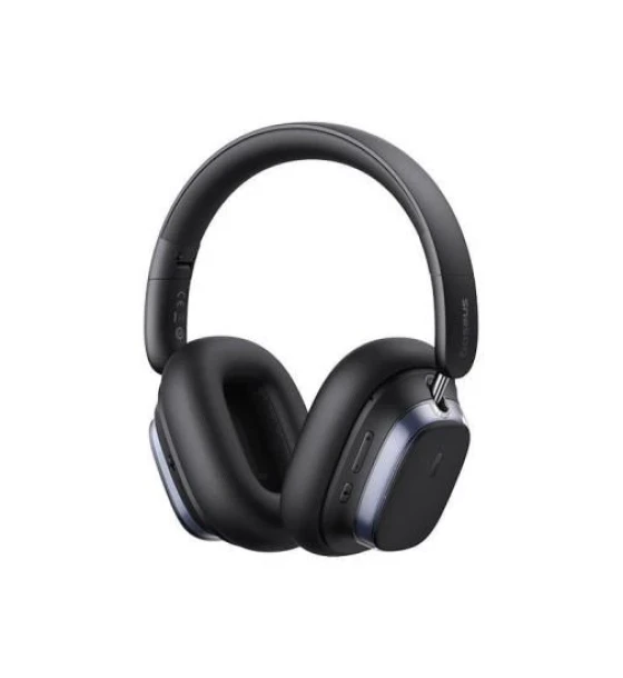 Casti Baseus Bowie H1s, multimedia, wireless, bluetooth 5.4, microfon pecasca, noise cancelling, Hi-Res Sound, autonomie 120h, negru