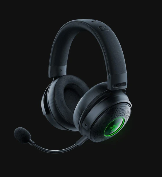 Casti cu micofon Razer Kraken V3 Pro wireless with Haptic Technology, 20 Hz - 20 kHz, 32ohm, 96db, driver 50mm, black