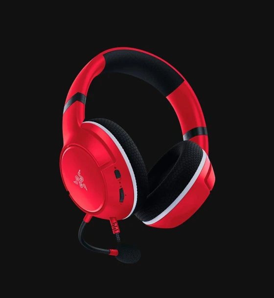 Casca audio Bundle Razer Essential Duo pentru Xbox, contine Razer Kaira X pentru Xbox si charging stand pentru controller, rosu