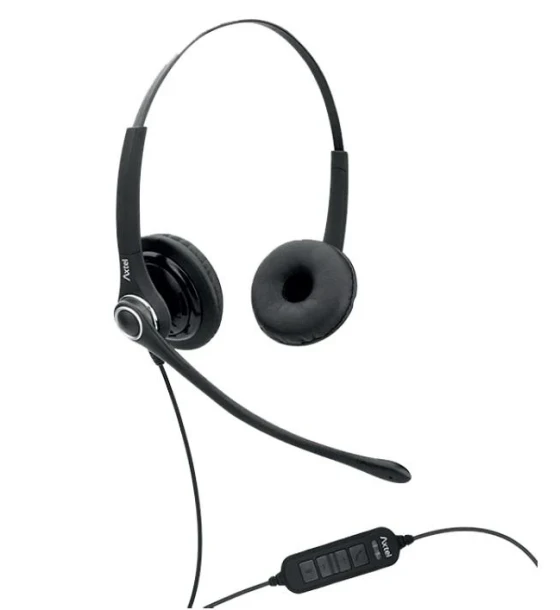 Casca audio Casti cu microfon Axtel PRO MS XL duo NC, negru