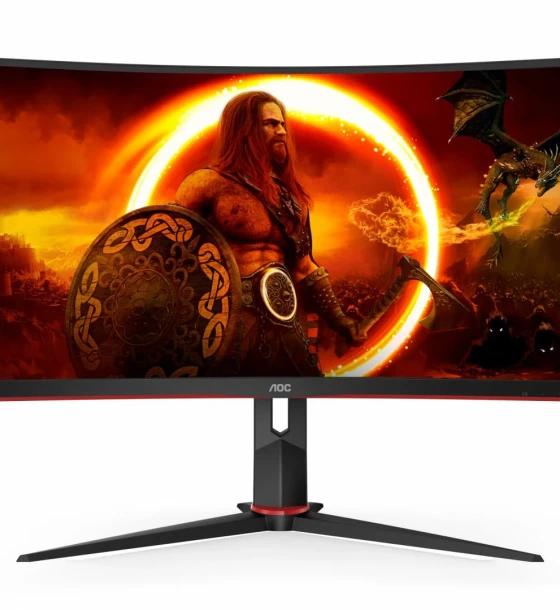 Monitor LED Curbat AOC CU34G2XP BK, 34inch, 3440x1440, 1ms GTG, Black-Red