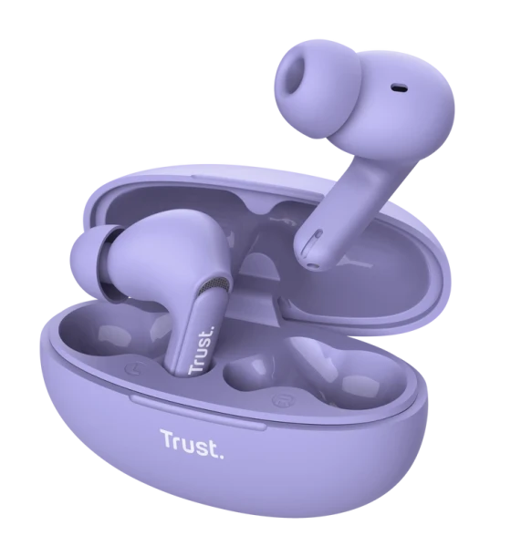 Casca audio Casti Trust Yavi earbuds BT, frecventa raspuns 20 Hz - 20.000 Hz, mov