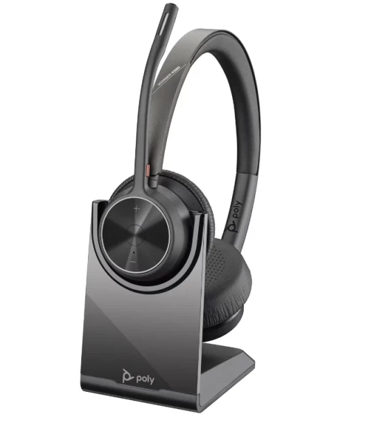 Casca audio Poly Voyager 4320 USB-C Headset +BT700 dongle +Charging Stand