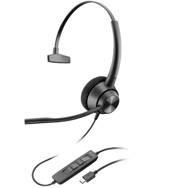 Casca audio Poly EncorePro 310 Monaural USB-A Headset TAA