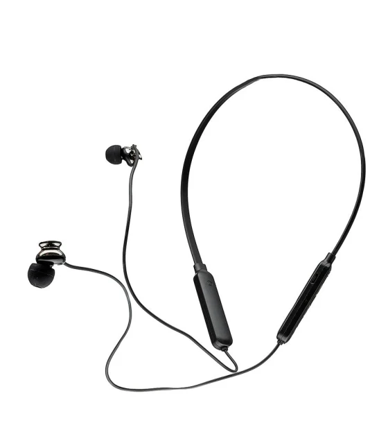 Casti Spacer wireless, in ear, fir de legatura si prindere magnetica, microfon pe fir, Bluetooth 5.0, autonomie de pana la 6 ore, timp de incarcare 2 ore, negru