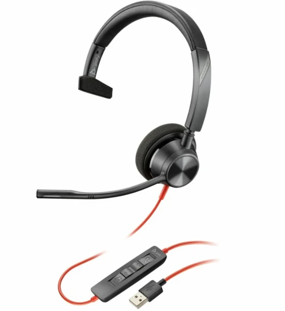 Casca audio Poly Blackwire 3315 Microsoft Teams Certified USB-A Headset