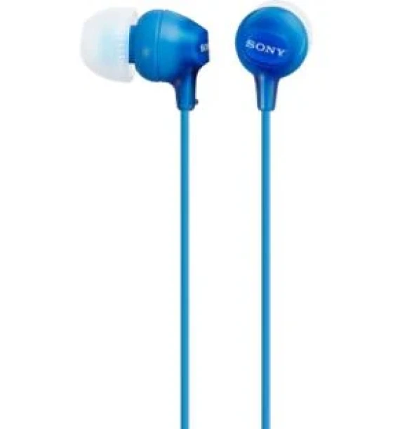 Casti Sony MDR-EX15AP, Frecventa Hz 8 - 22.000, cu microfon pentrusmartphone, elemente intraauriculare comode, din silicon, cu fix aresigura, miniconector stereo in forma de L, difuzor 9 mm