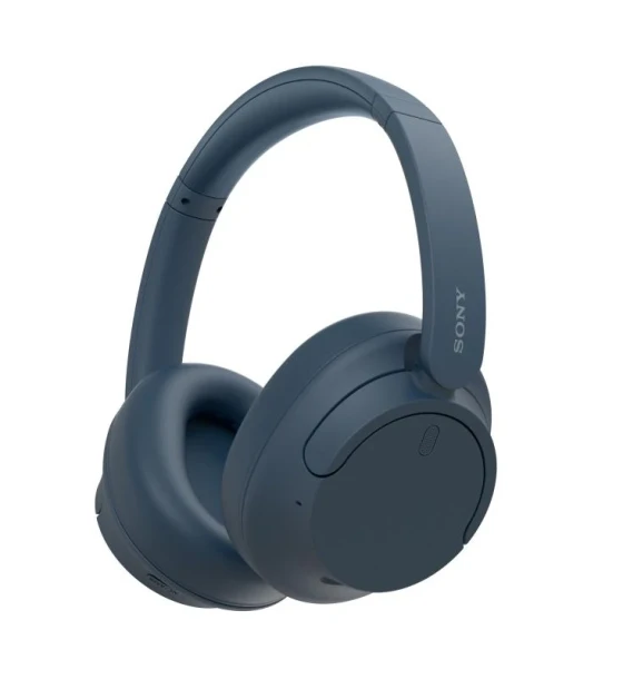 Casti Over the Ear Sony WHCH720NL.CE7, Noise Cancelling, Wireless, Bluetooth, Microfon, Multipoint connection, Quick Charge, Autonomie 35 ore, Albastru