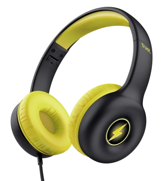 Casca audio Casti Trust Nouna cu fir kids, frecventa raspuns 20 Hz - 20.000 Hz, senzitivitate 92 dB, negru
