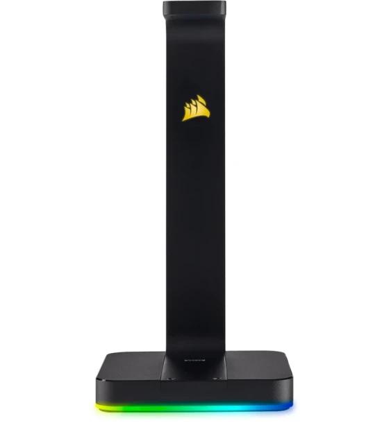 Headset stand 7.1 surround, negru 2x USB 3.1 tip A pentru incarcare si conectare dispozitive mobile. Placa audio integrata care ofera sunet surround oricarei perechi de casti stereo