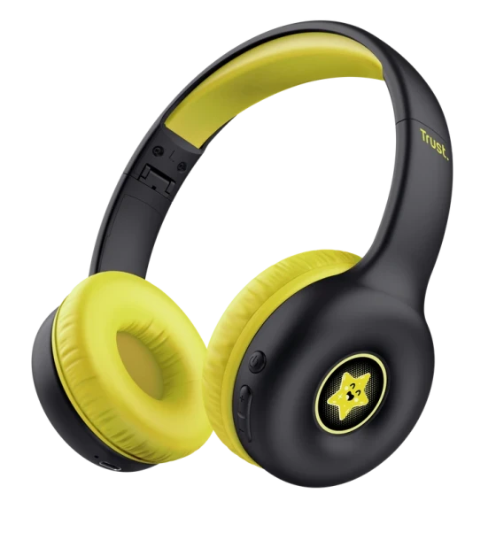 Casca audio Casti Trust Nouna WS kids, frecventa raspuns 20 Hz - 20.000 Hz, negru