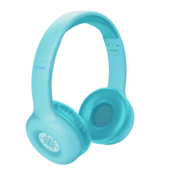 Casca audio Casti Trust Nouna WS kids, frecventa raspuns 20 Hz - 20.000 Hz, senzivitate 92 dB, albastru