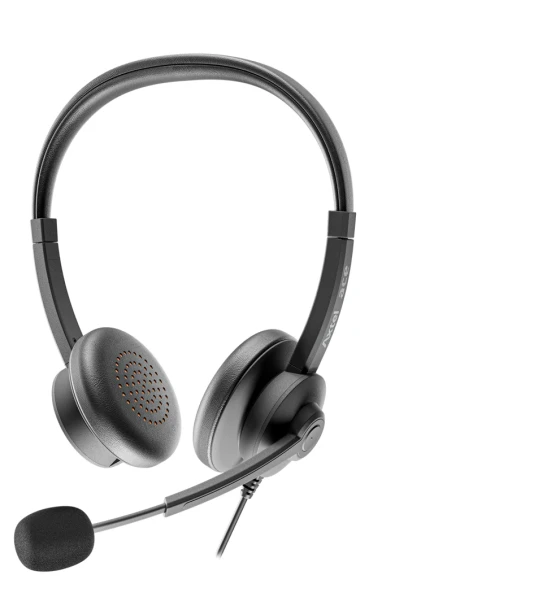 HEADSET AXTEL ACE STEREO, Corded, Conectivity USB-A/with STEREO HD . Speakert Size has 40 mm / Passive noise reduction STRONG
