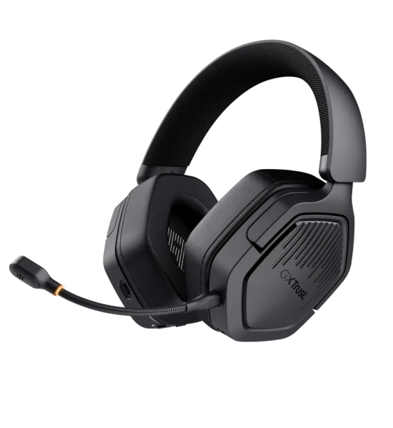 Casti wireless Trust GXT 493 Carus, material ABS, conector 3.5mm, frecventa raspuns 20 Hz, 20.000 Hz, sunet stereo, nivel sunet 104 dB, negru