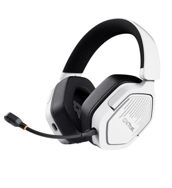 Casti wireless Trust GXT 492W Carus, material ABS, conector 3.5mm, frecventa raspuns 20 Hz, 20.000 Hz, sunet stereo, nivel sunet 104 dB, alb