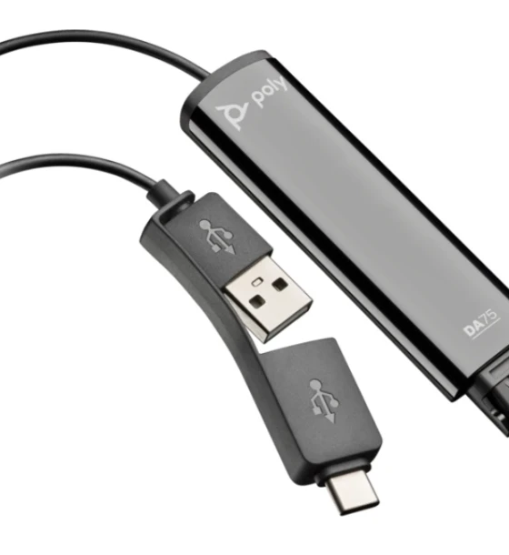 Casca audio Poly DA75 USB to QD Black Adapter TAA