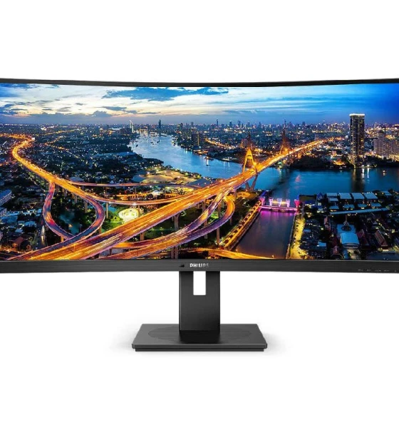 Monitor Philips 34 inch 345B1C, Curvature 1500R, 21:9, VA, 3440x1440, 100Hz, GtG 5ms, Luminozitate max 300 cdmp, Contrast static 3000:1, Contrast dynamic 80M 1