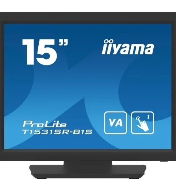Monitor LED Touchscreen Iiyama T1531SR-B1S, 15inch, 1024x768, 18ms, Black