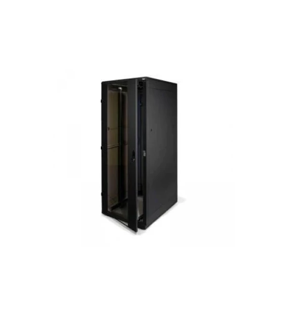 Rack de podea 19 Triton 42U 600x800mm usa fata sticla panouri laterale/spate detasabile sectiuni pentru ventilatie activa, sectiuni acces cabluri sus/jos/spate IP20 negru