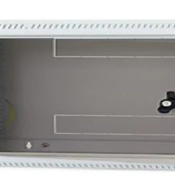 Rack de perete Triton sectiune simpla 9U 600mm adancime usa sticla panouri laterale detasabile sectiuni ventilatie activa, sectiuni acces cabluri sus/jos/spate securizare cu cheie