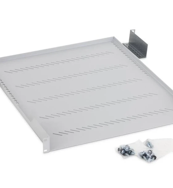 Cabinet metalic Raft fix perforat Triton 19 inch 1U capacitate incarcare 40kg, gri