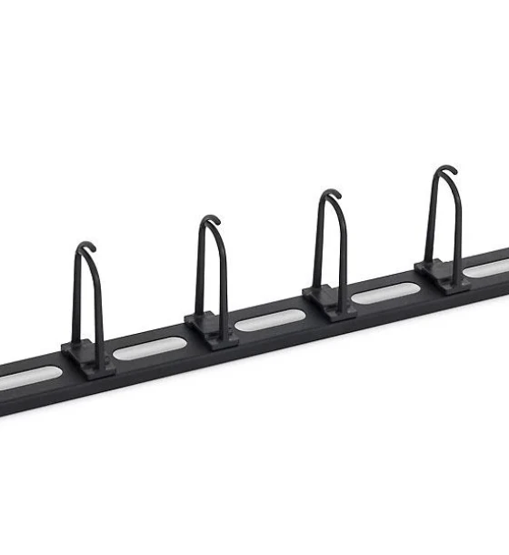 Cabinet metalic TRITON Inele organizatoare de cabluri, 1U, 5 x big click-in ring, oval holes