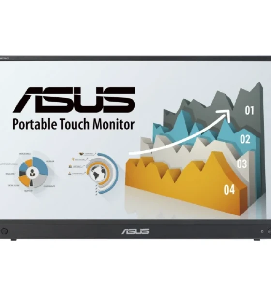 Monitor LED Portabil Touchscreen ASUS ZenScreen MB16AMTR, 15.6inch, 1920x1080, 5ms, Black